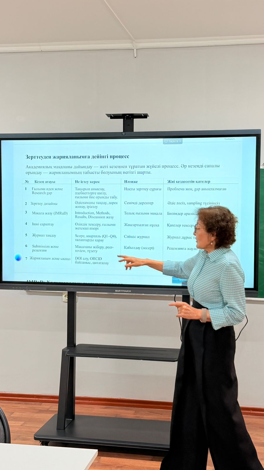 Scientific Seminar on Academic Publications in the Digital Scientific Space Held at the Department of World History and Museum Studies of M. Auezov SKRIU