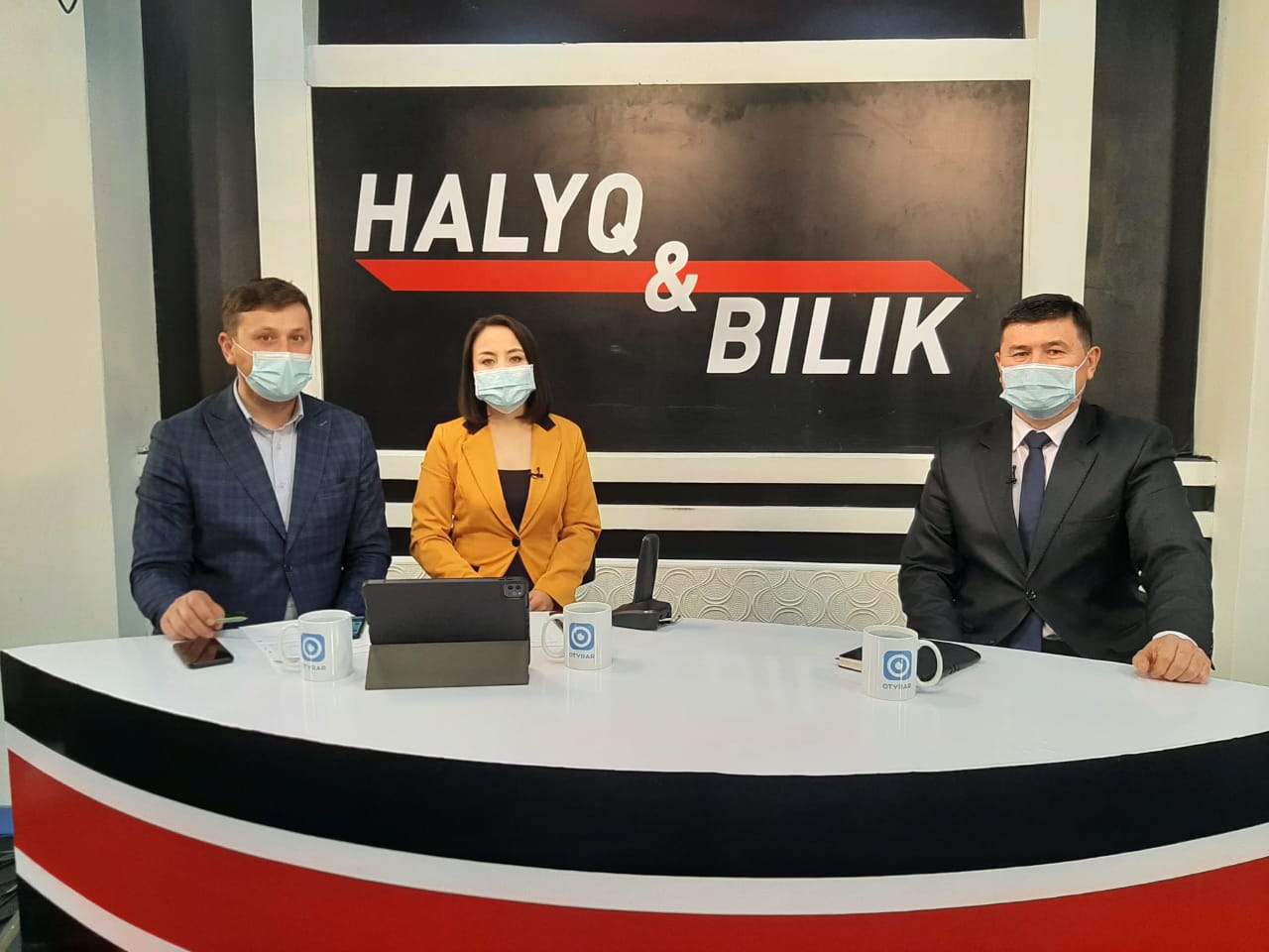 On April 12, 2021, the director of the Professional orientation centre of M. Auezov South Kazakhstan University, Murat Aitureev, participated in the live broadcast of the program &quot;HALYQ &amp; BILIK &quot;of the Otyrar TV channel. 