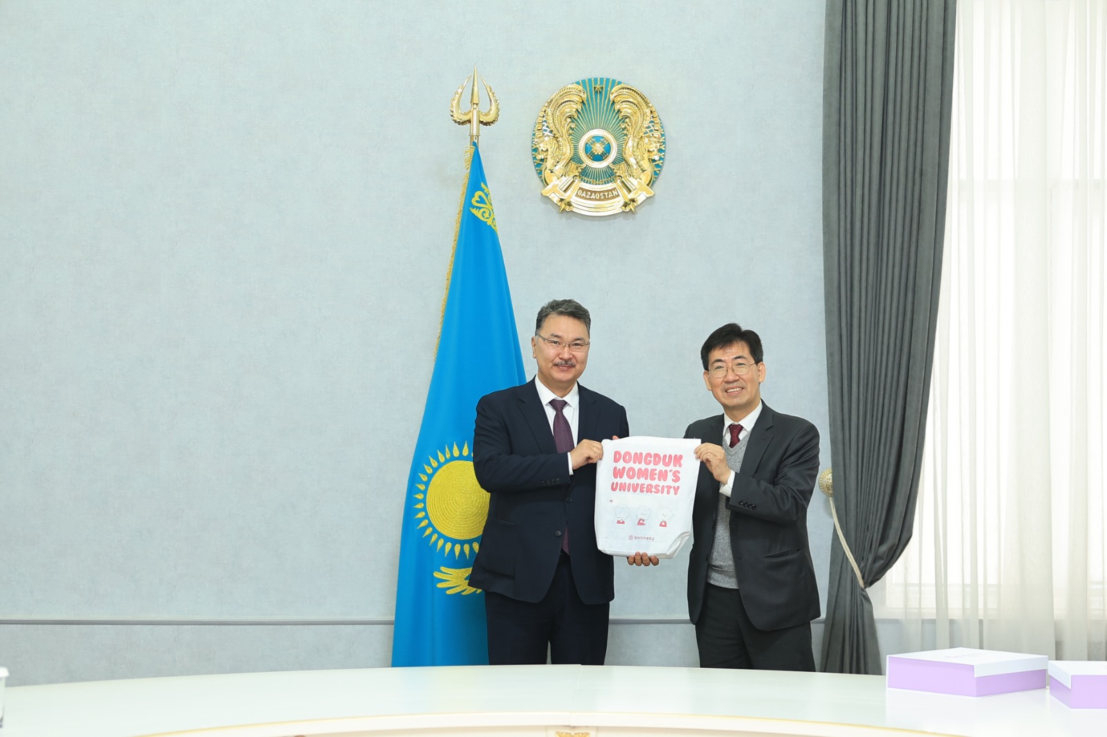 A meeting was held with a South Korean delegation at South Kazakhstan University