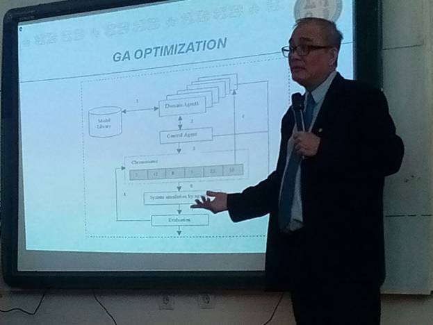 READING THE LECTURE OF THE PROFESSOR OF &quot;UNIVERSITY NAZARBAYEV&quot; SAY FONK CHONG
